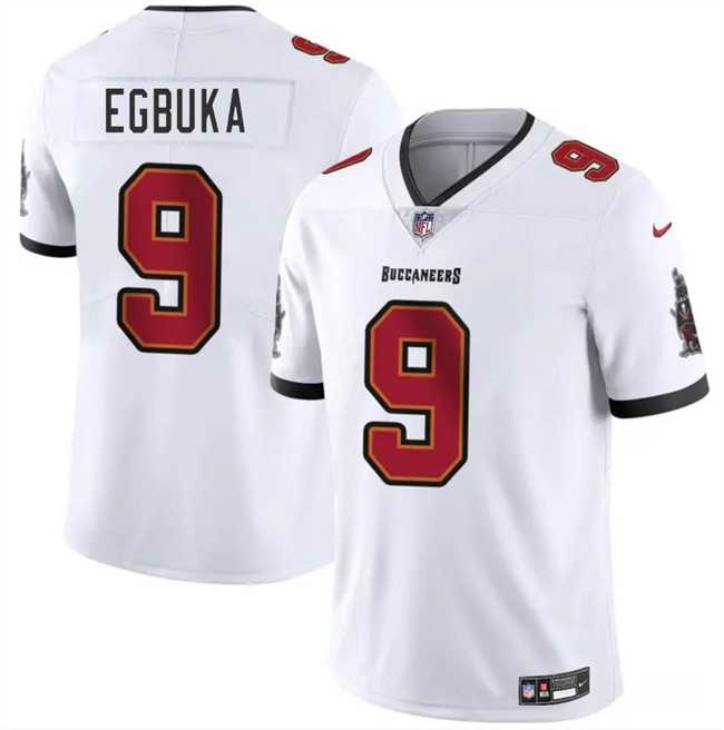 Men & Women & Youth Tampa Bay Buccaneers #9 Emeka Egbuka White 2025 Draft Vapor Untouchable Limited Stitched Jersey->washington commanders->NFL Jersey